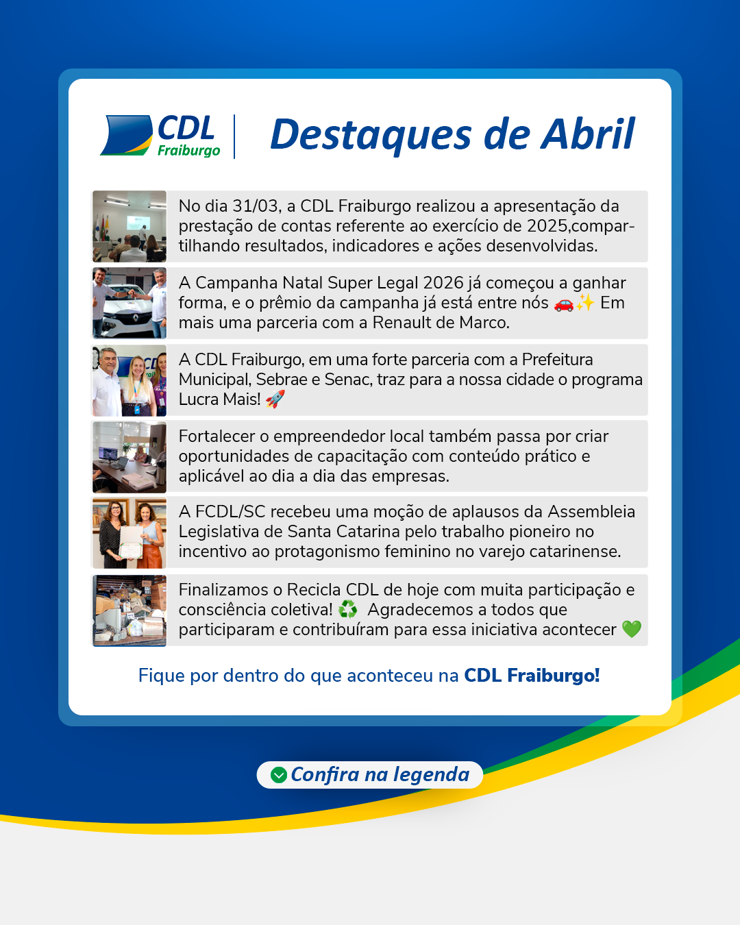CDL FRAIBURGO – DESTAQUES